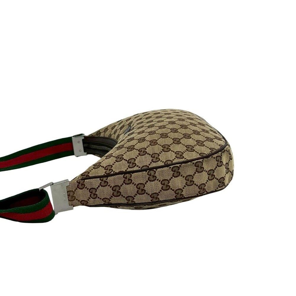 GUCCI Authentic Brown Leather Shoulder Bag - Picture 5 of 10
